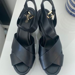 Michael Kors black wedges